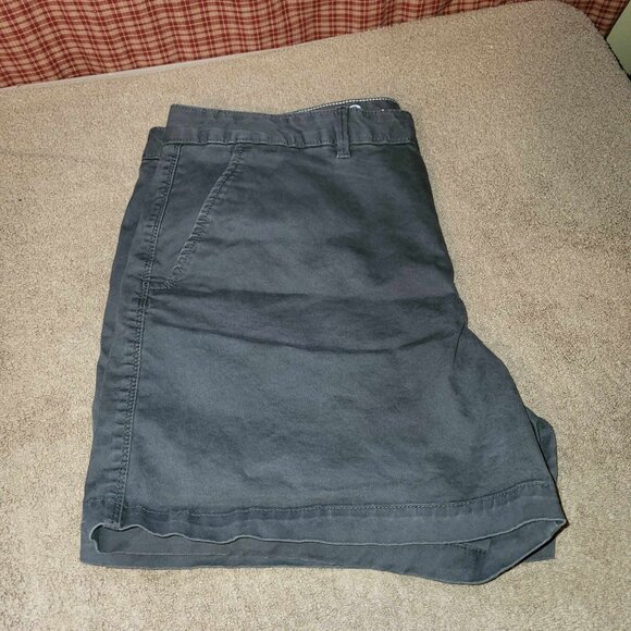 Eddie Bauer Stretch Curvy Pockets Gray Shorts Size 16 preowned 4.5" inseam - Picture 6 of 9